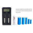Digital LCD 2 Slots Smart Battery Charger for AA/AAA/NiMH/Li-ion  USB