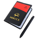 Soccer Referee Red Yellow Card Record Referee tool With Leather Case and Pen FT