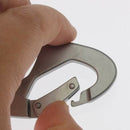 8-shaped Aluminum Carabiner Snap Clip Hook Keychain Hiking Bottle Buckle
