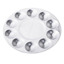 Professional Round Aluminium Paint Platte Tray 10 Wells Artist Art Palette Best