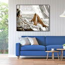 Painting By Numbers Kit DIY Sexy Beauty Hand Painted Canvas Oil Art Picture