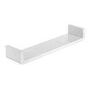 Floating Wall Shelves White U Shaped for Bathroom Display Organizer 47cm