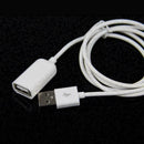 USB A Male to Female M / F Extension Cable Cord Adapter White USB2.0 Q2S1 C P0M8