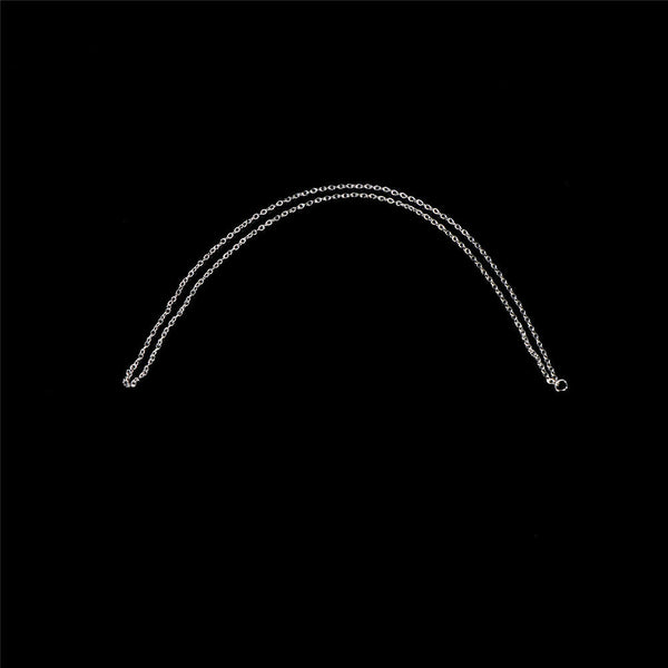 2Pcs Magic Ring and Chain Cool Magic Trick Props Metal Knot Ring On Chain 3c