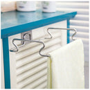 Stainless Steel Trash Bag Shelf Storage Multifunctional Kitchen Hanging Rac O4O6