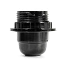 Black Screw E27 LED Light Bulbs Lamp Holder Base Plastic Pendant Socket DIY S574