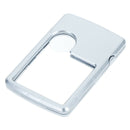 Credit Card Led Magnifier Loupe With Light Leather Case Magnifying Glass