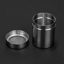 Stainless Steel Flour Sifter Icing Sugar Powder Tube Net Sieve Dredger Choc N6M6