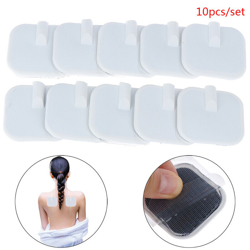 10pcs Silicone Gel Electrode Pads Tens Electrodes Digital Massager 2mm Plug JC3C