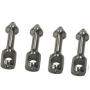 4 Stainless Steel Spear Band Wishbone Insert Fishing Spear Nail Barbed   Fork