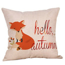 4 Pack Let's Fall in Love Quotes Throw Pillow Case Truck with Pumpkins Hall M7U5