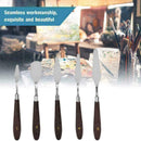 5PCS Set Stainless Palette Scraper Spatula For Artist R9A8 Painting HOT Oil L9J1
