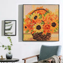 5D DIY Full Drill Square Diamond Painting Flowers Cross Stitch Embroidery