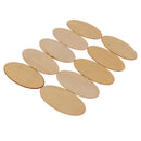 30 Pieces (100x50mm+80x40mm) Unpainted Natural Wooden Slice Pieces Oval Home