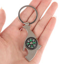 1Pc Unisex Compass Metal Car Keyring Keychain Key Chain Ring Keyfob - OZ