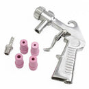 Air Sand Blaster Kit Abrasive Sand Sandblasting Gun w/Air Siphon Nozzle Tip G9A3