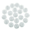 20PCS Acrylic Transparent Ring Box Small Plastic Jewelry Display Case White