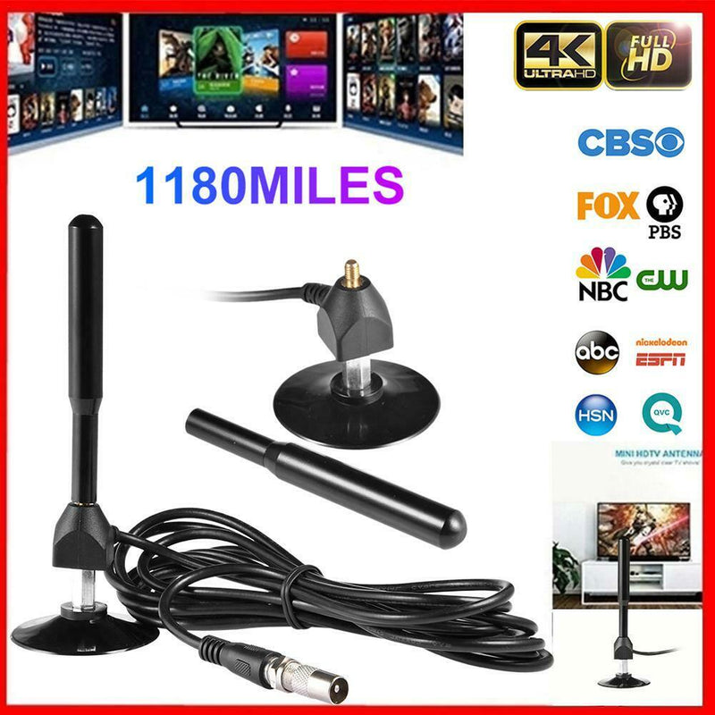 1180 Miles 4K Digital HDTV Aerial Indoor Amplified Antenna with DVB-T2 Freeview