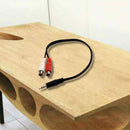 3.5mm stereo jack to 2 RCA Phono Sockets length 20cm