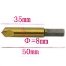 4 in 1 HSS Titanium Damaged Broke Screw Extractor Bolt Remover + Saw Drill Bit f