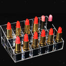 Clear Acrylic Cosmetic Makeup 24 Slot Lipstick Rack Holder Stand Organizer