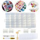 Embroidery Floss Cross Stitch Organizer Storage Box 120 Pcs Thread Bobbins Set