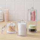 1X Clear Acrylic Storage Holder Box Cotton Swab Makeup Organizer Glossy Cas-ME