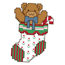 Stamped Cross Stitch Kit Printed Bear Pattern DIY Crafts for Home Ornamnets