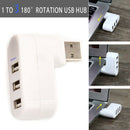 High Quality For Laptop For PC Hub USB Rotate Splitter Mini Adapter 3 Ports