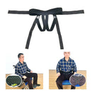 Black Adjustable Straps Wheelchair Seat Safety Harness Elderly Fixed Belt