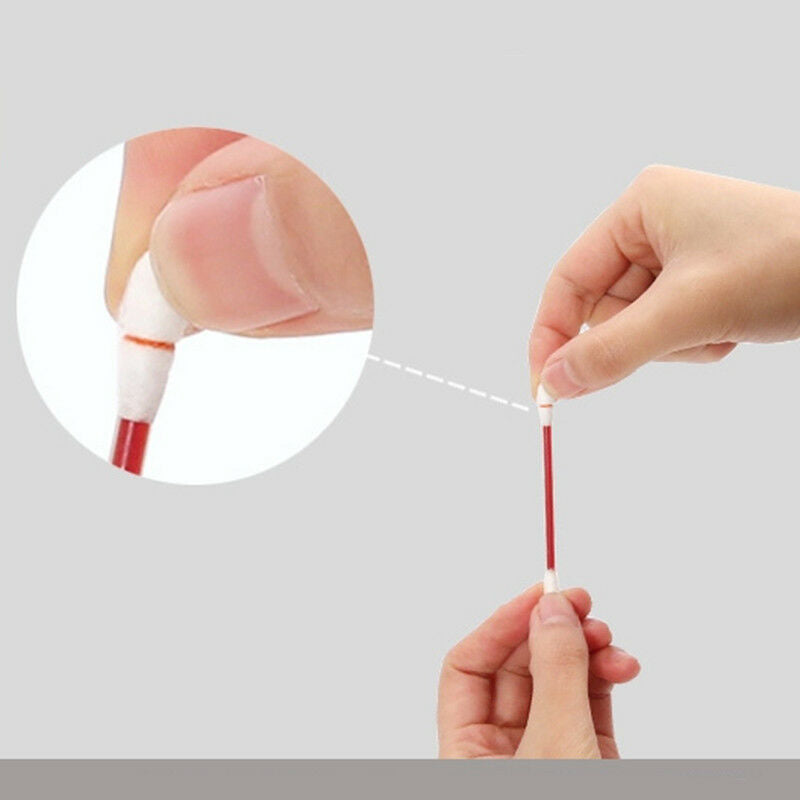 10PCS Makeup Cotton Swab Double Head Cotton Buds Wood Sticks Ears Cleaning Tool