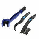 3 In 1 Motorcycle Bicycle Chain Gear Cleaning Brush Scrubber Cleaner Tools Kits