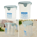 2Pcs Cereal Container Storage Containers Keepers BPA Free Blue1000ml+800ml