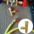 1/4"-1/4" R22 Refrigeration Charging Adapter Air Conditioning Valv Charging N8D7