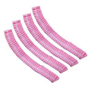 100Pcs Disposable Hair Shower Cap Non Woven Pleated Anti Dust Hat Set (Pink