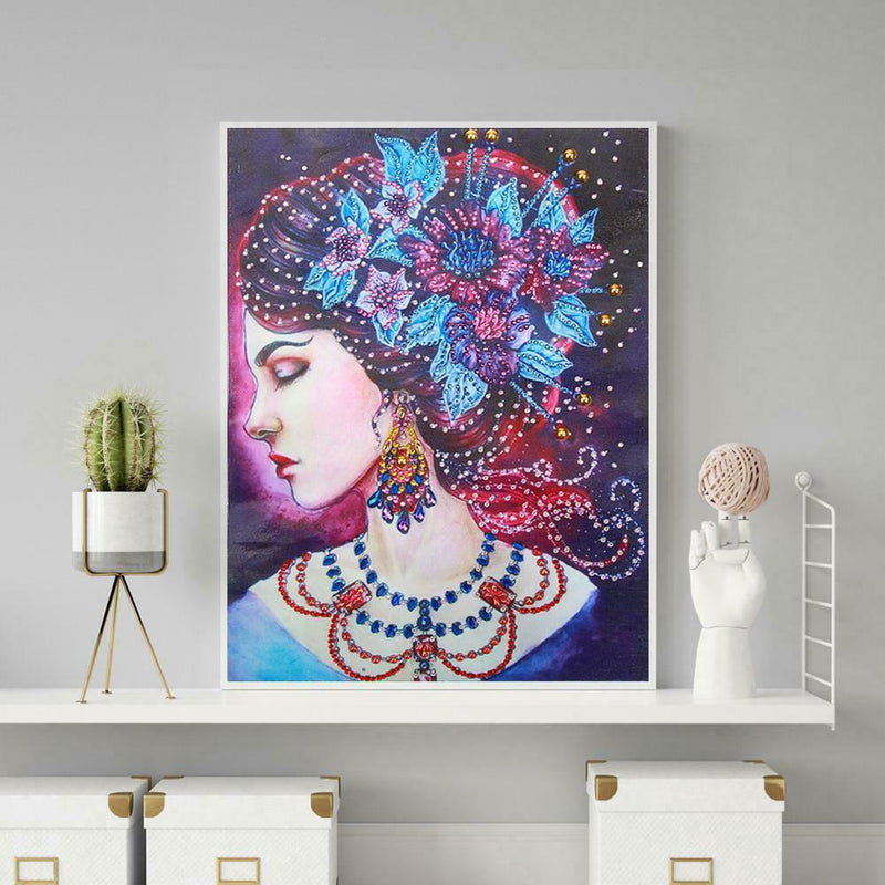 5D DIY Special Shaped Diamond Painting Beauty Cross Stitch Mosaic Craft Kit