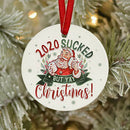 Christmas Tree Pendant Santa Claus Hanging Wooden Decor Ornaments (Style 3) A