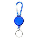 Lot 1 Badge Holder Winder Holder Keychain Retractable Carabiner Belt Clip I C4R1