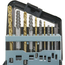 10Pcs Cobalt Left Hand Drill Bit Set + Broken Bolt Damaged Screw Extractor