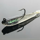 10 Pcs 70mm Soft Silicone Fishing Lures Minnow Lure Crank Bait Tackle