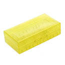 Yellow 18650 Battery Plastic Storage Case Box Holder