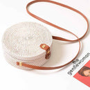 Summer Woven Straw Bag Rattan Brown Black White Bohemia Beach Bag Handmade  Y5U9