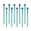 10Pcs Black Ink Rollerball Pens with Cap,0.5Mm Fine Point Gel Pens with Blu C7I2
