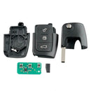 433MHz 4D63 Chip 3 Button Folding Remote Key Fob for Focus Mondeo Fiesta