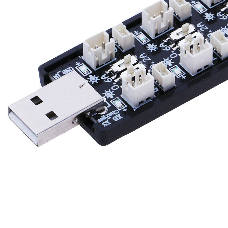 1S LiPo Battery USB Charger Board Adapter 500mA 6CH USB 5V/2A for RC Battery