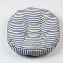 45cm Tatami Cushion Handmade Pillow Floor Chair Seat, Cotton, Blue Strips