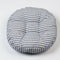 45cm Tatami Cushion Handmade Pillow Floor Chair Seat, Cotton, Blue Strips