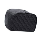 Cotton 2 Slice Toaster Cover Appliance Oven Cover Dust-Proof Black Grid