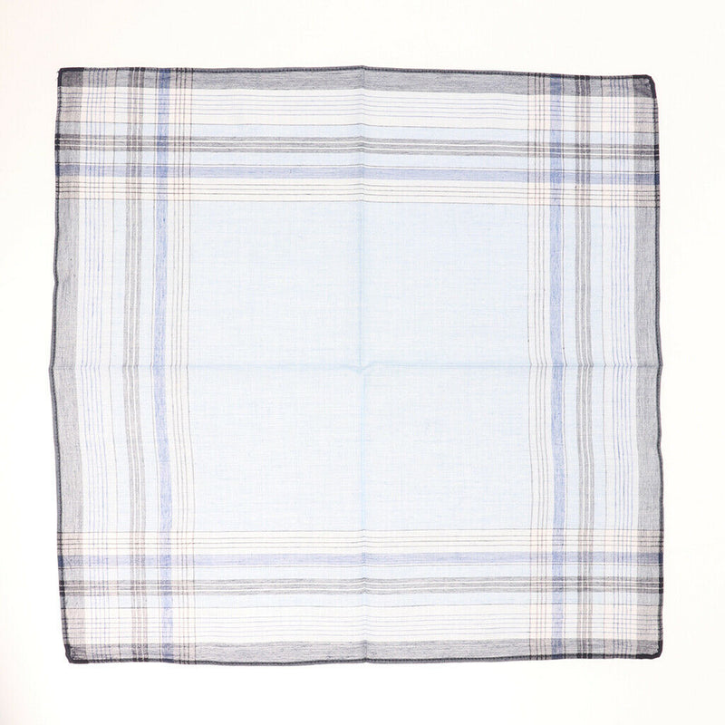 10X Men Handkerchiefs Square Decorative Suits Grid Cotton Plaid Pocket Hanky