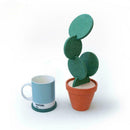 Cup Cactus Potted Coasters Table Decoration Novelty Table Decor Insulat Mat G5M9